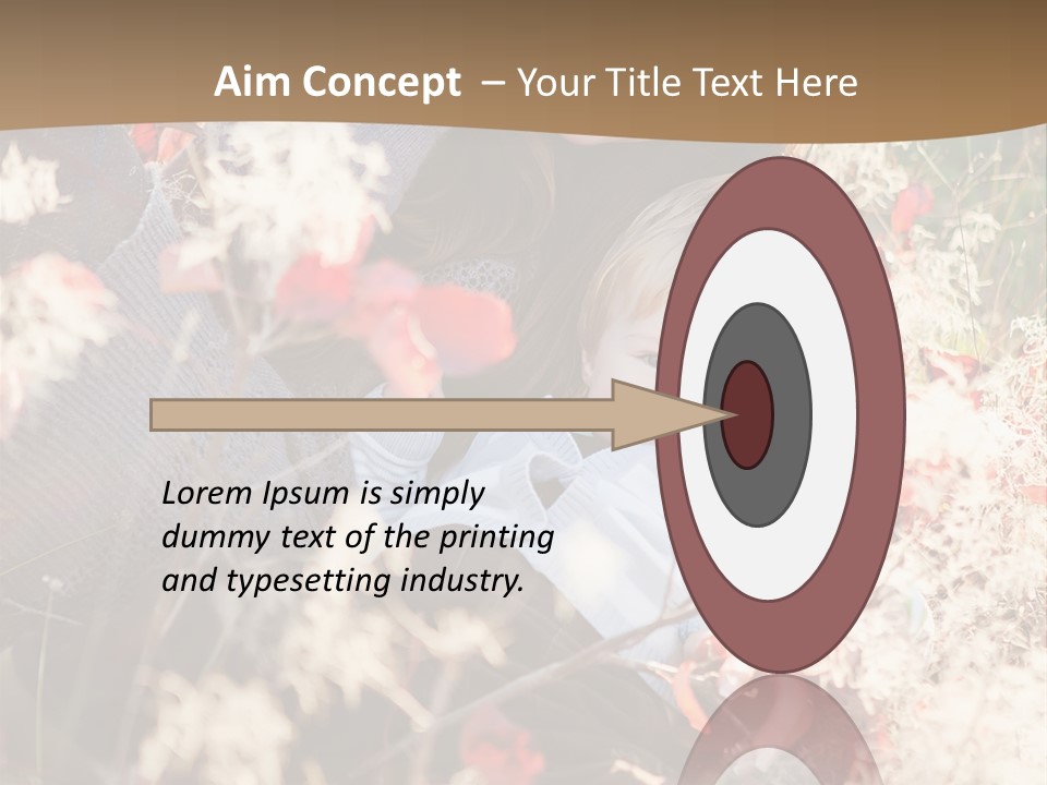 Red Season Girl PowerPoint Template