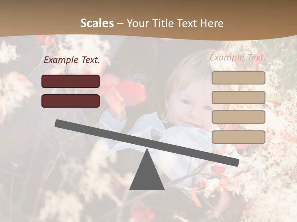 Red Season Girl PowerPoint Template