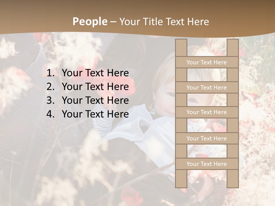 Red Season Girl PowerPoint Template