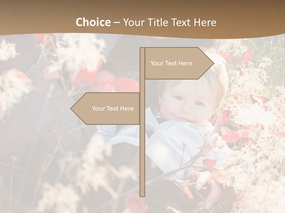 Red Season Girl PowerPoint Template