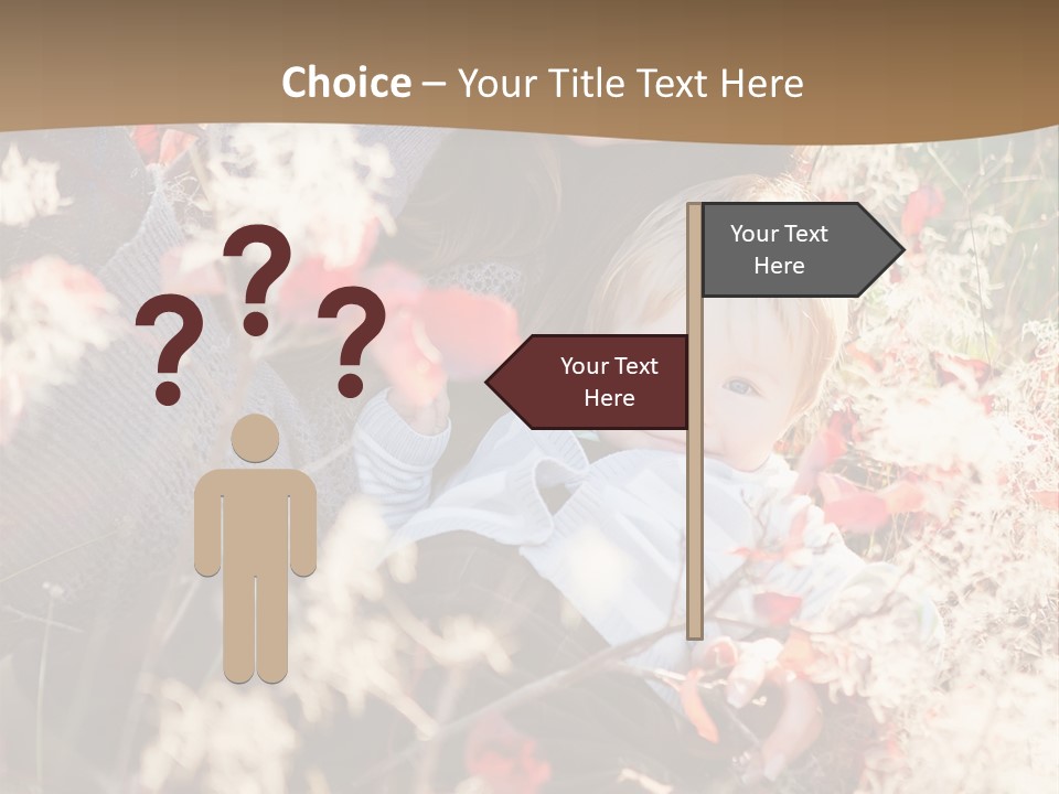 Red Season Girl PowerPoint Template