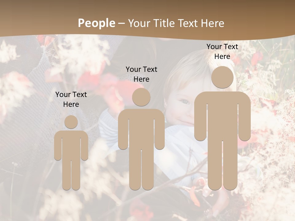 Red Season Girl PowerPoint Template