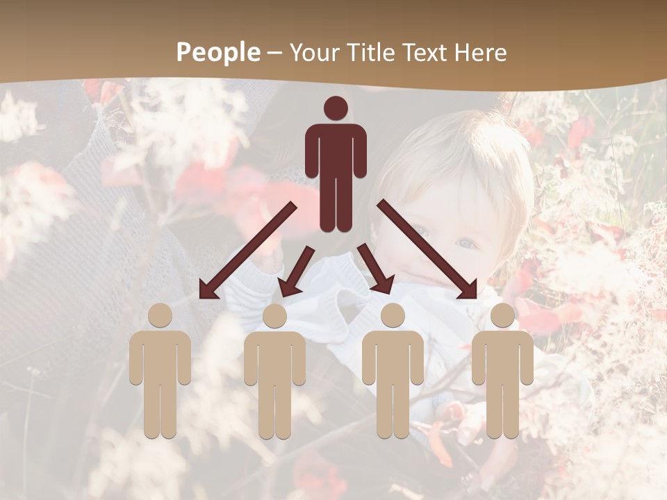 Red Season Girl PowerPoint Template