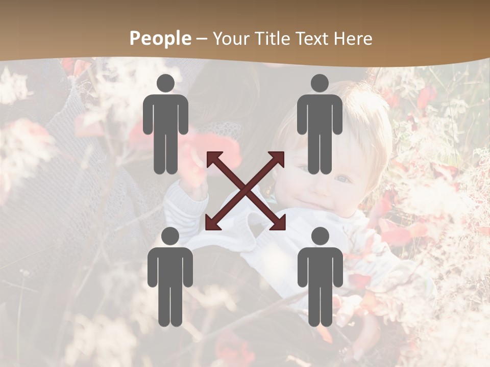 Red Season Girl PowerPoint Template