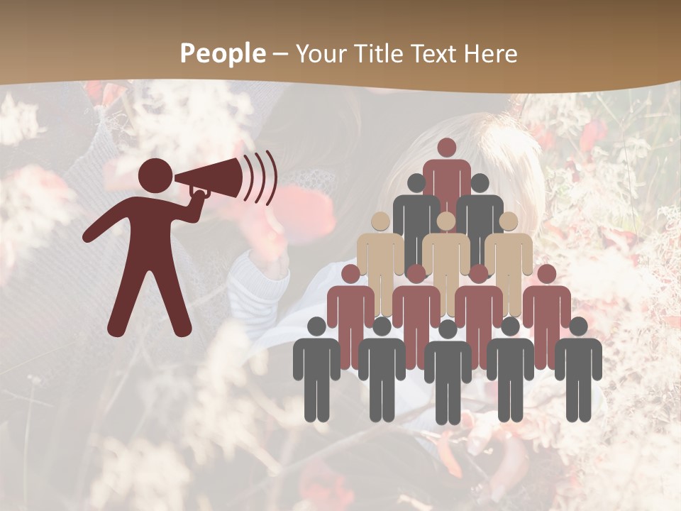 Red Season Girl PowerPoint Template