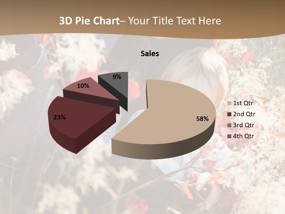 Red Season Girl PowerPoint Template