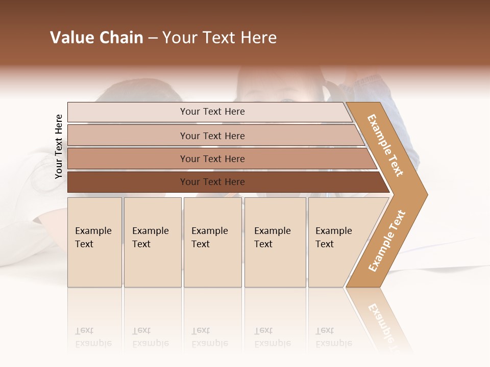 Two Little Girls Writing On A Piece Of Paper PowerPoint Template