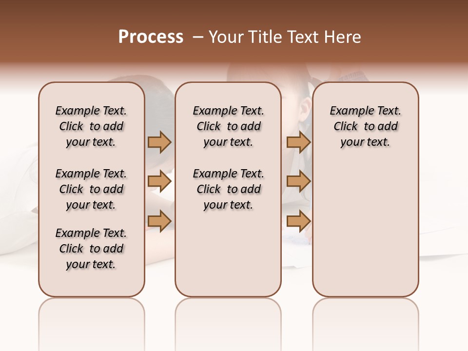 Two Little Girls Writing On A Piece Of Paper PowerPoint Template