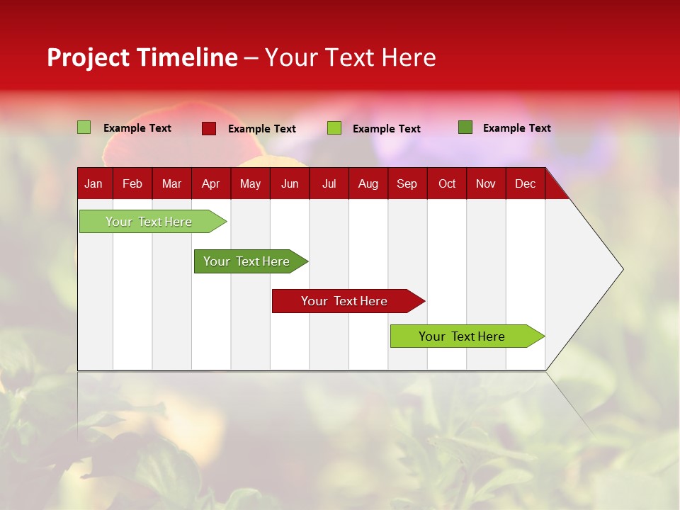 Pansy Colorful Flower PowerPoint Template