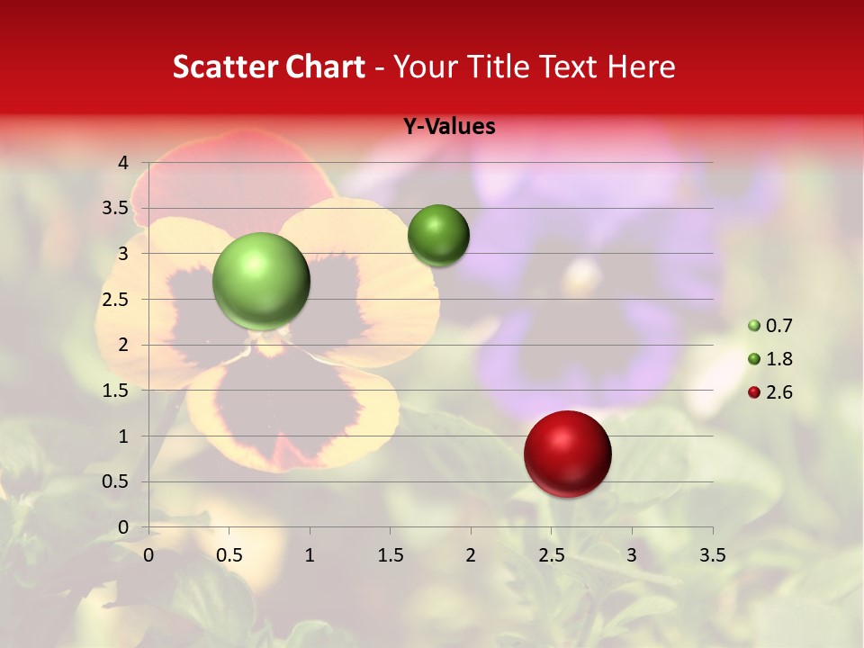 Pansy Colorful Flower PowerPoint Template