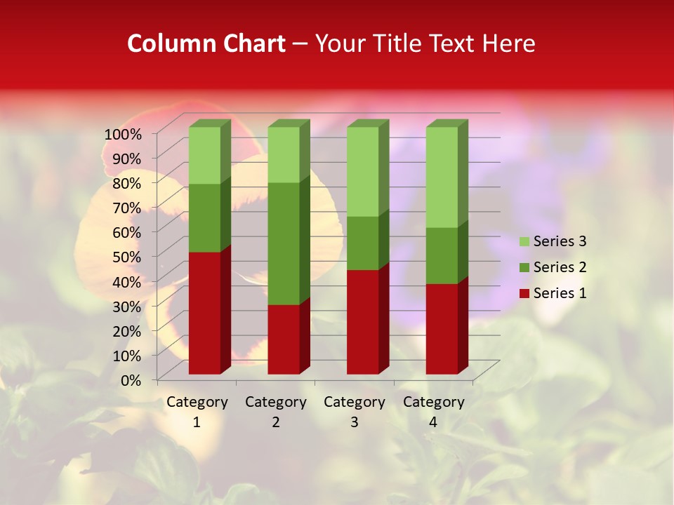 Pansy Colorful Flower PowerPoint Template