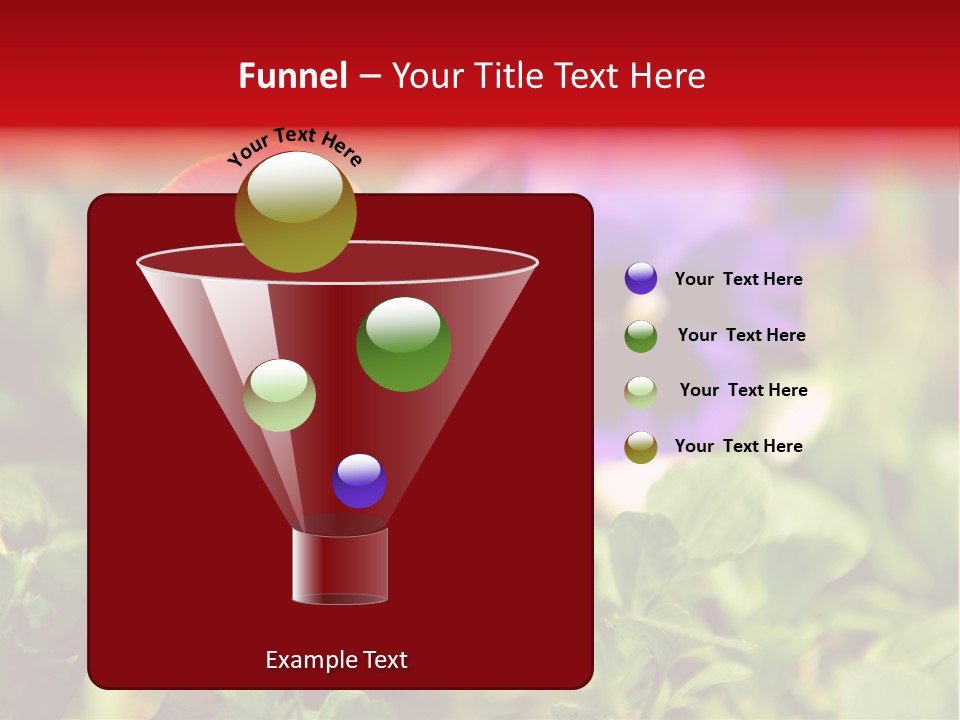 Pansy Colorful Flower PowerPoint Template