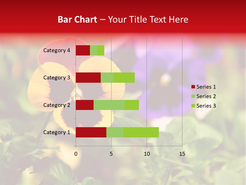 Pansy Colorful Flower PowerPoint Template