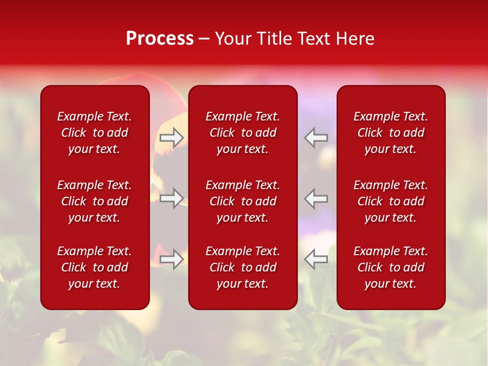 Pansy Colorful Flower PowerPoint Template