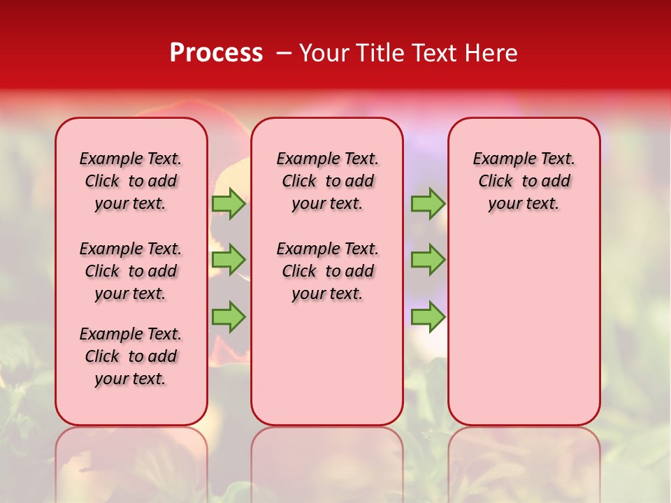 Pansy Colorful Flower PowerPoint Template