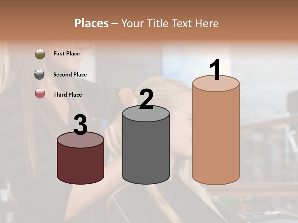 Hairdo Small Women PowerPoint Template