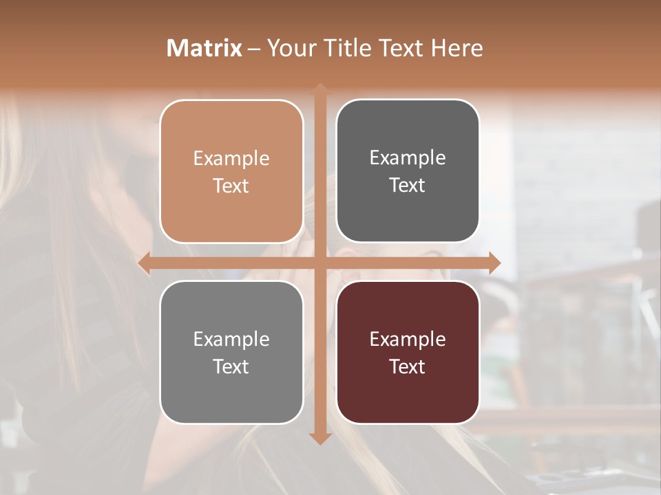 Hairdo Small Women PowerPoint Template