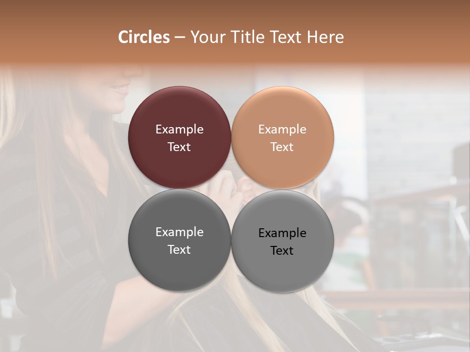 Hairdo Small Women PowerPoint Template