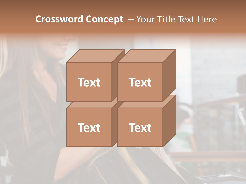 Hairdo Small Women PowerPoint Template
