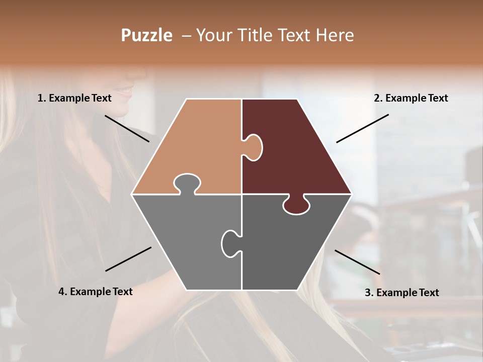 Hairdo Small Women PowerPoint Template