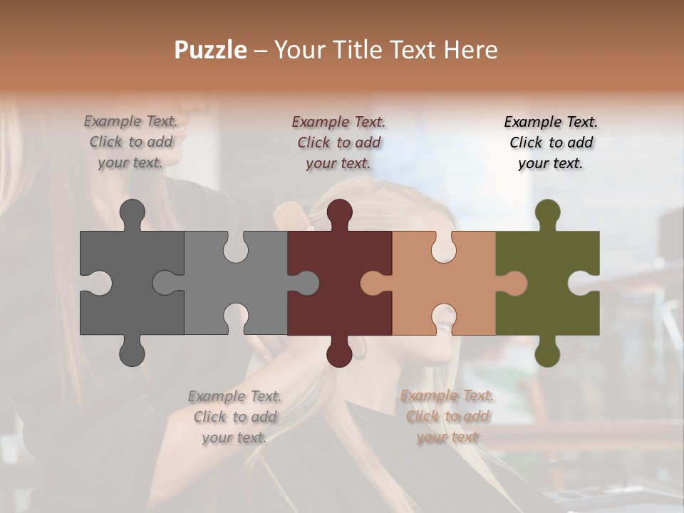 Hairdo Small Women PowerPoint Template