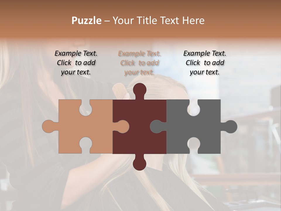 Hairdo Small Women PowerPoint Template