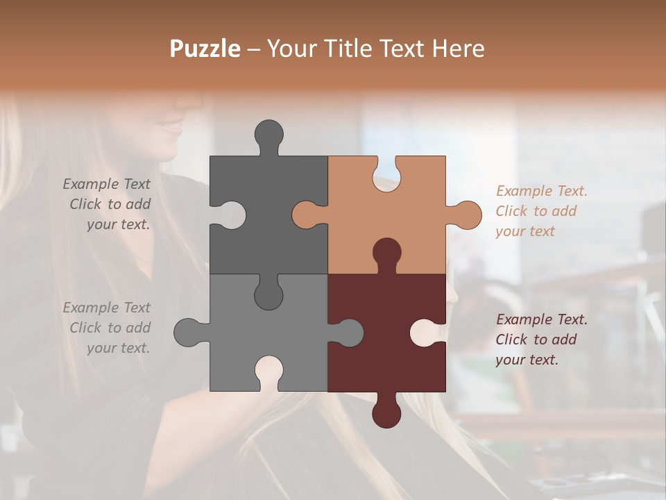 Hairdo Small Women PowerPoint Template