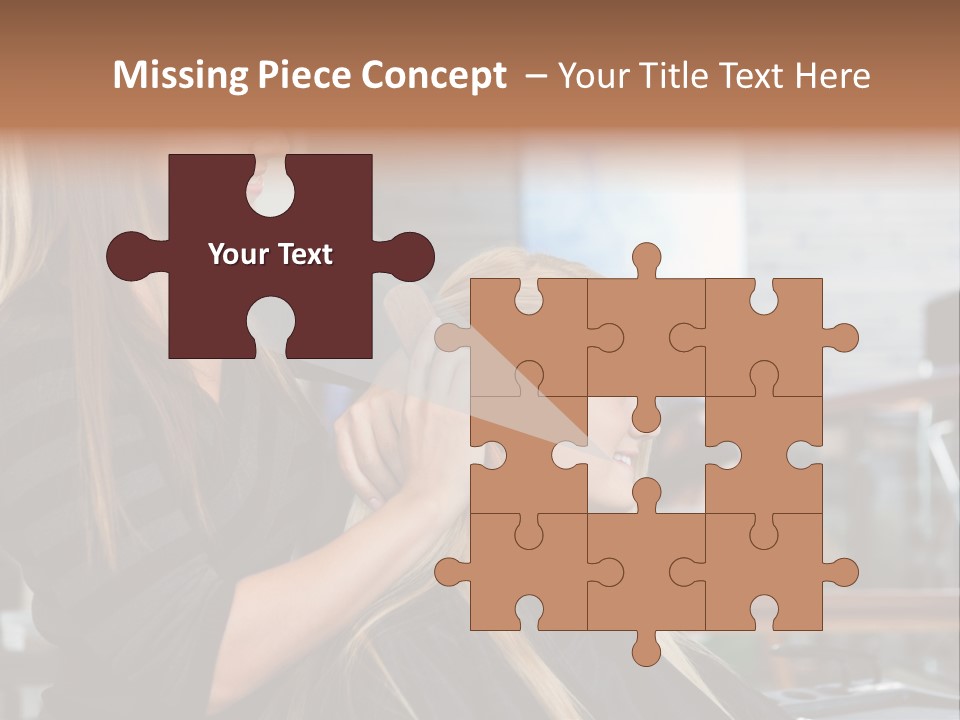 Hairdo Small Women PowerPoint Template