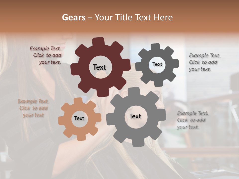 Hairdo Small Women PowerPoint Template