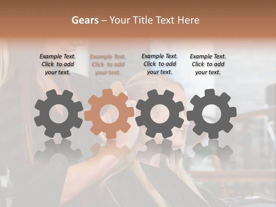 Hairdo Small Women PowerPoint Template