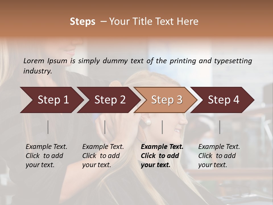 Hairdo Small Women PowerPoint Template