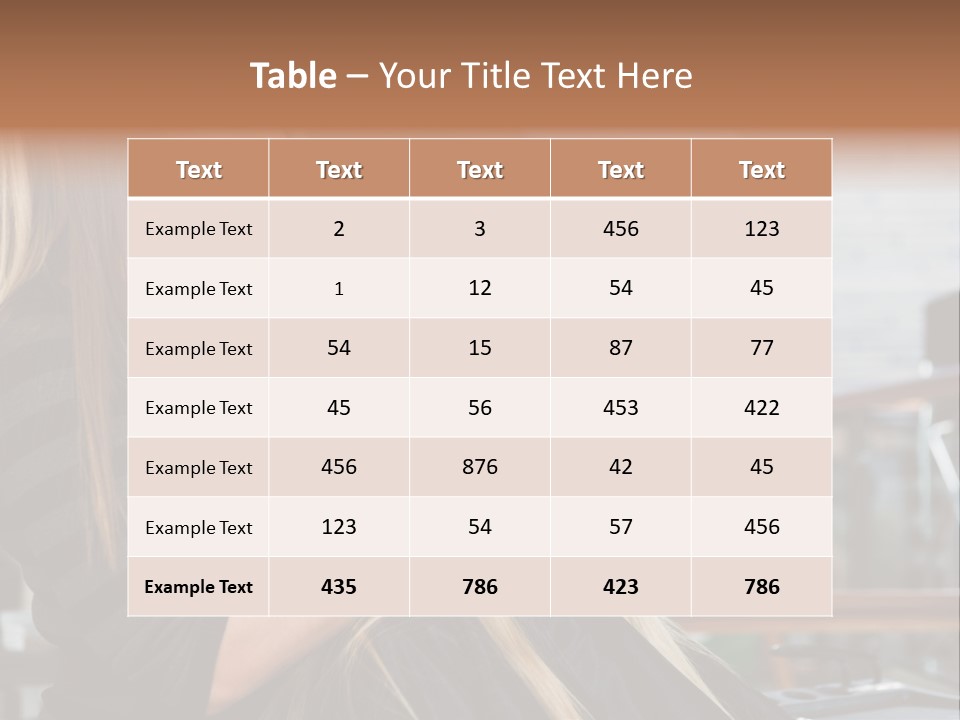 Hairdo Small Women PowerPoint Template