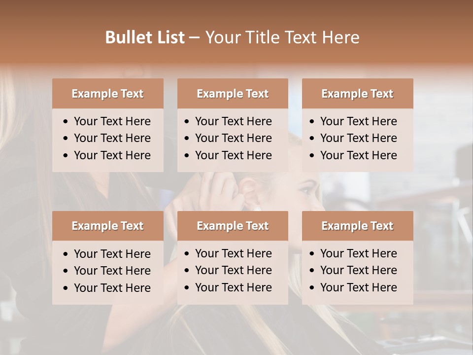 Hairdo Small Women PowerPoint Template