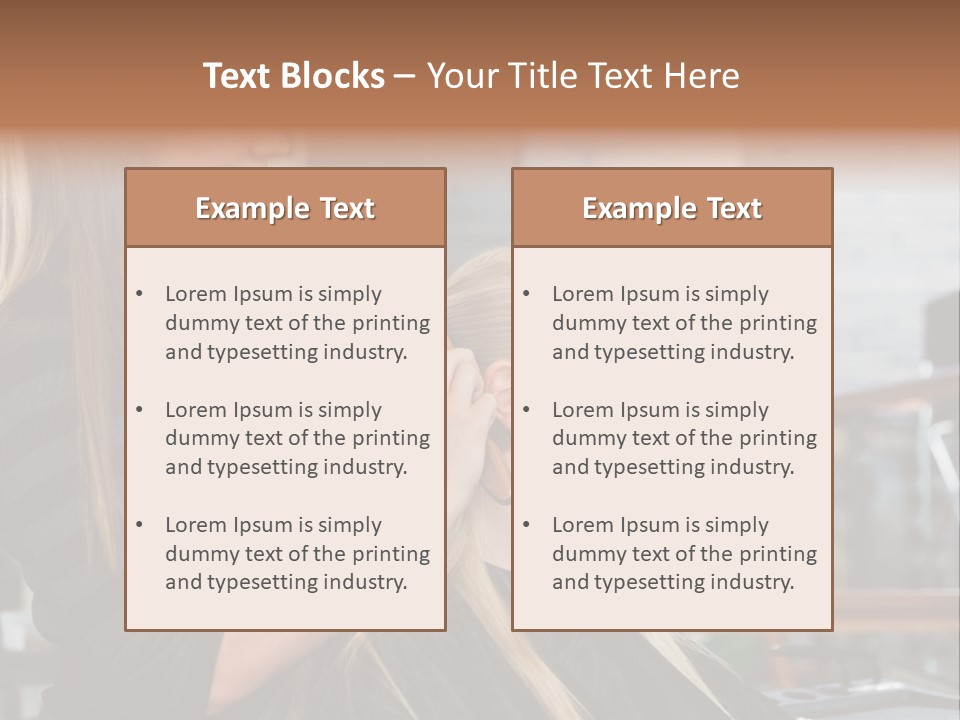 Hairdo Small Women PowerPoint Template