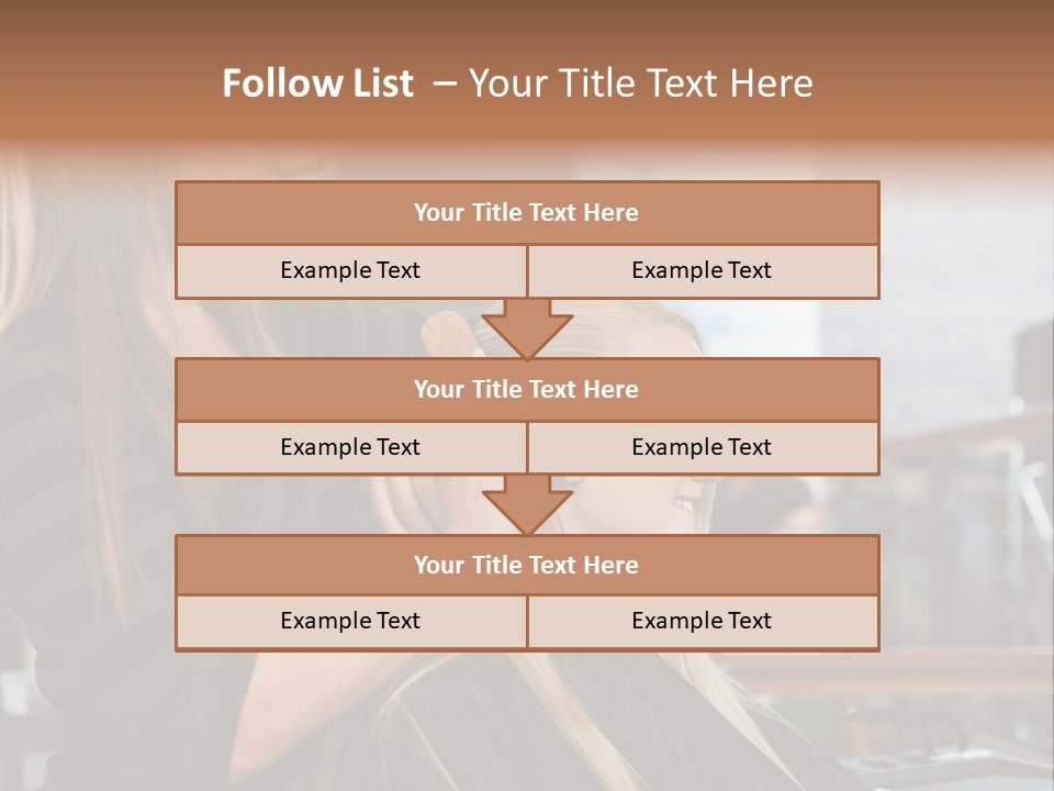 Hairdo Small Women PowerPoint Template