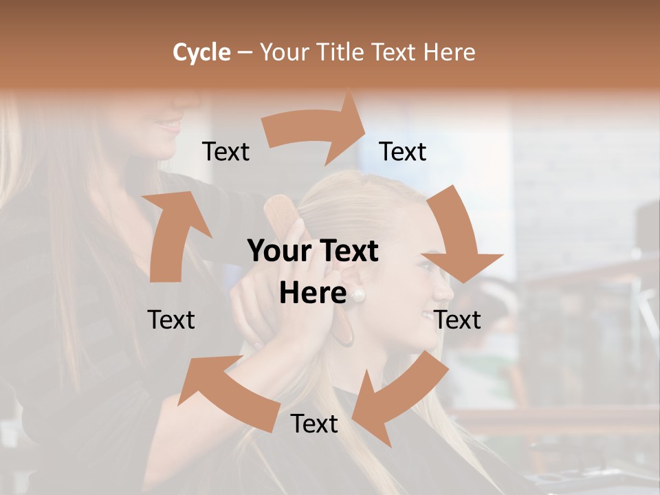 Hairdo Small Women PowerPoint Template