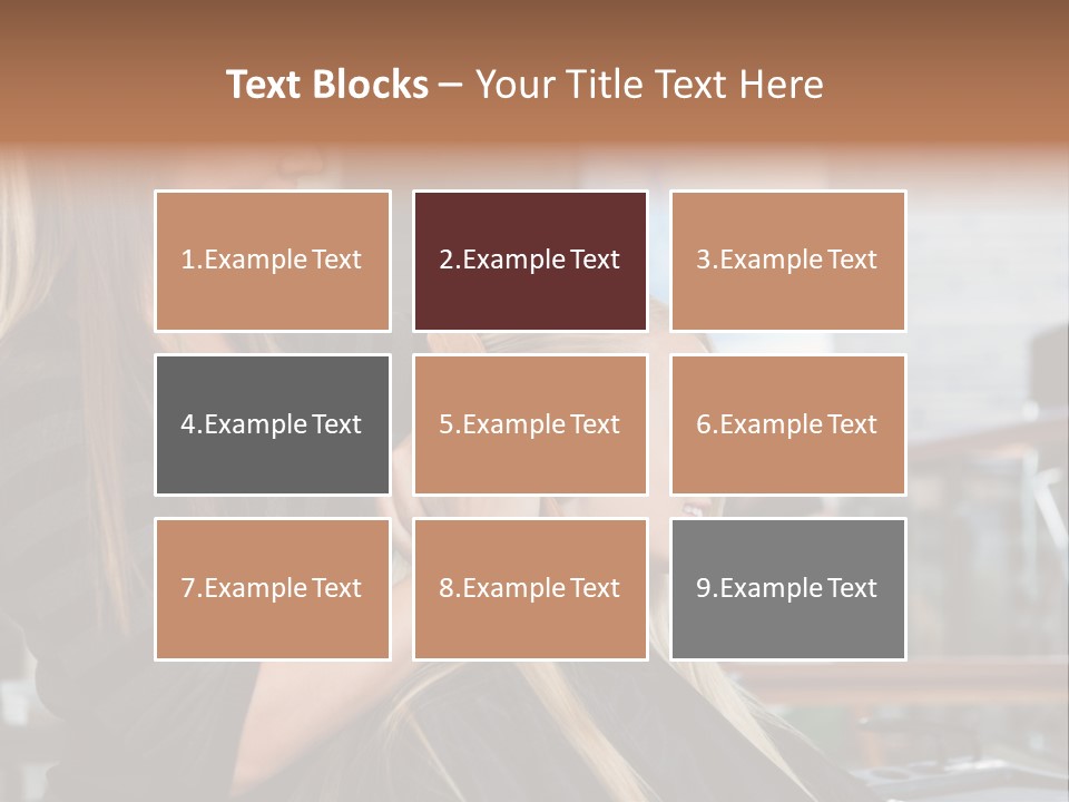 Hairdo Small Women PowerPoint Template