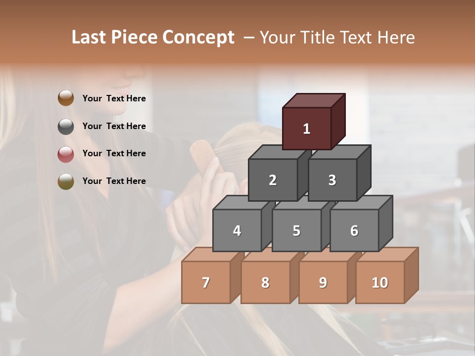 Hairdo Small Women PowerPoint Template