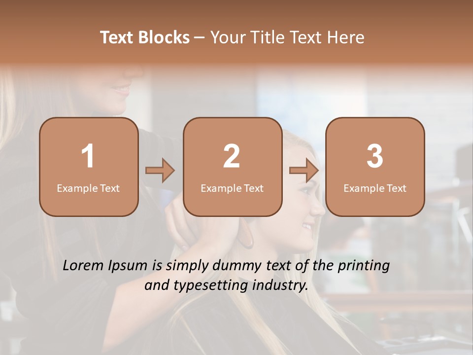 Hairdo Small Women PowerPoint Template