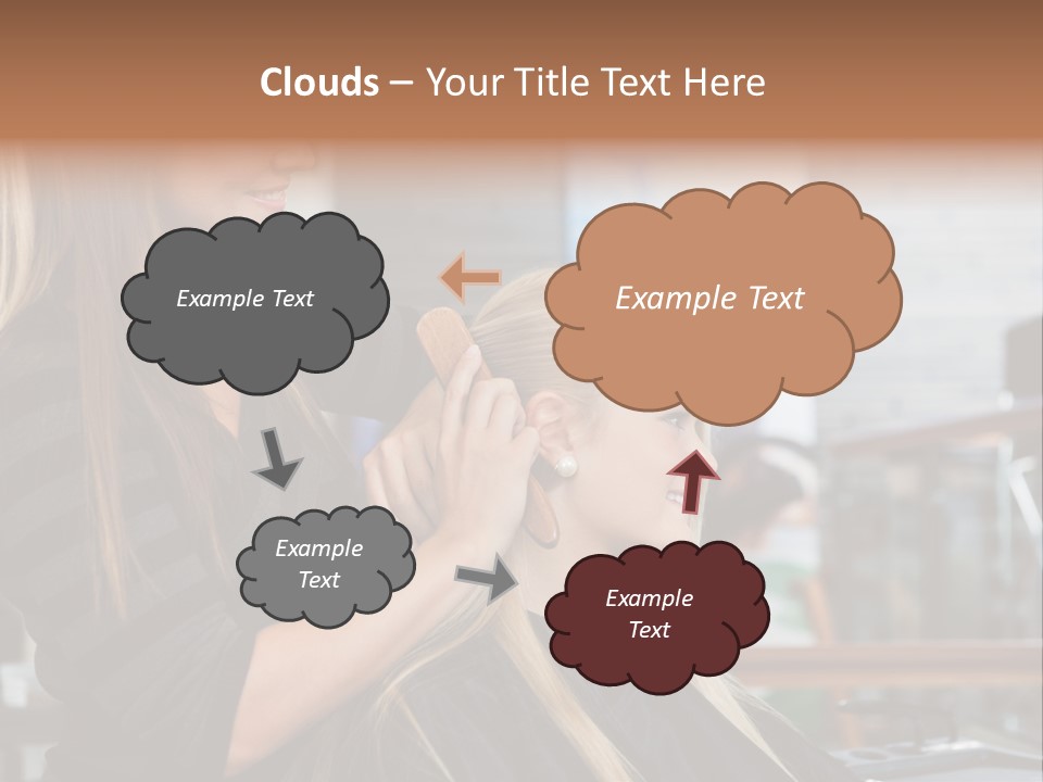 Hairdo Small Women PowerPoint Template