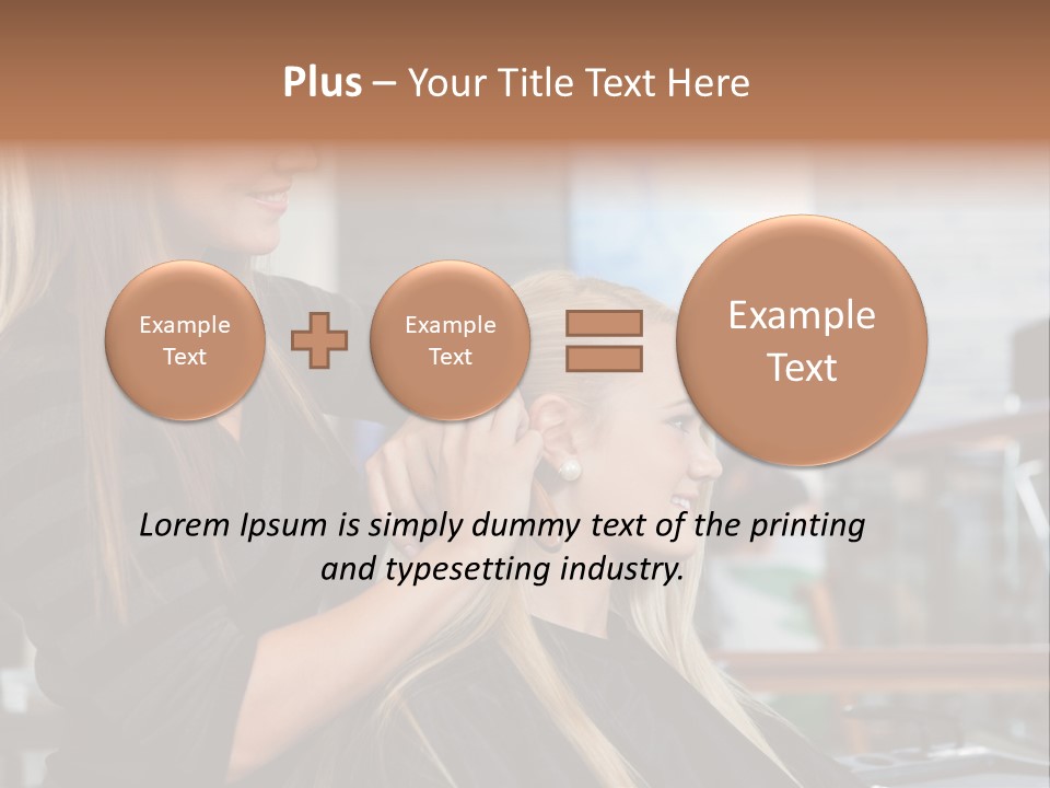 Hairdo Small Women PowerPoint Template