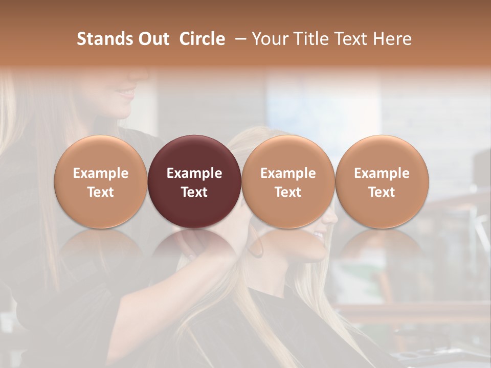 Hairdo Small Women PowerPoint Template