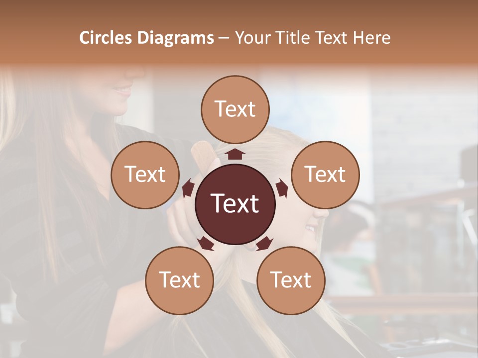 Hairdo Small Women PowerPoint Template