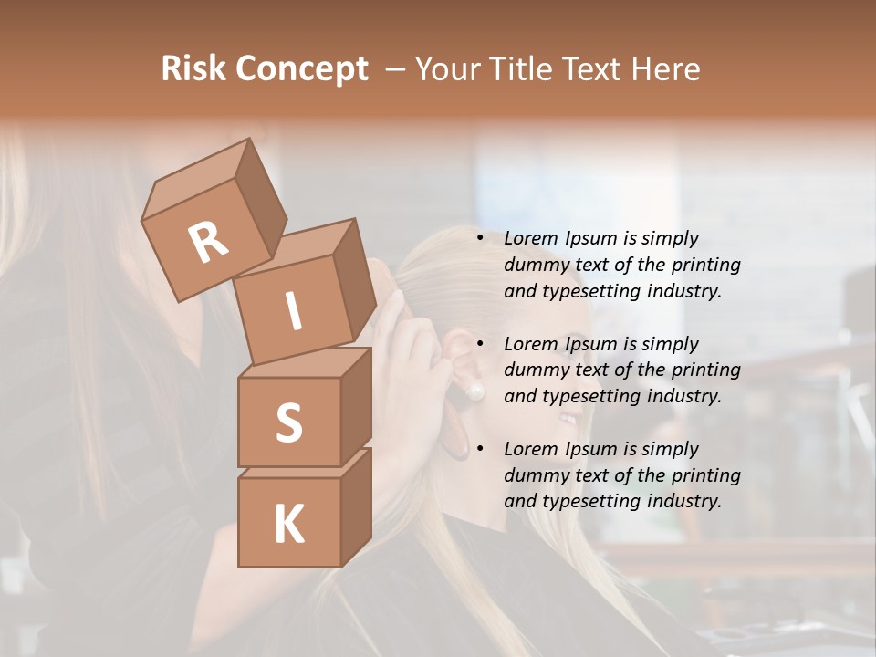 Hairdo Small Women PowerPoint Template