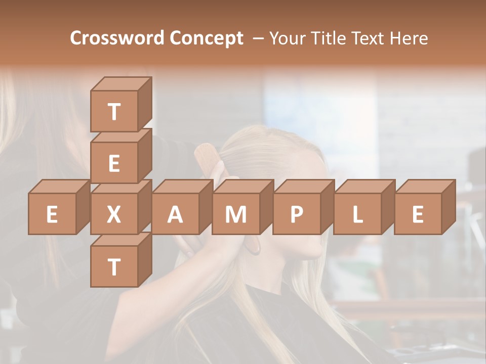 Hairdo Small Women PowerPoint Template