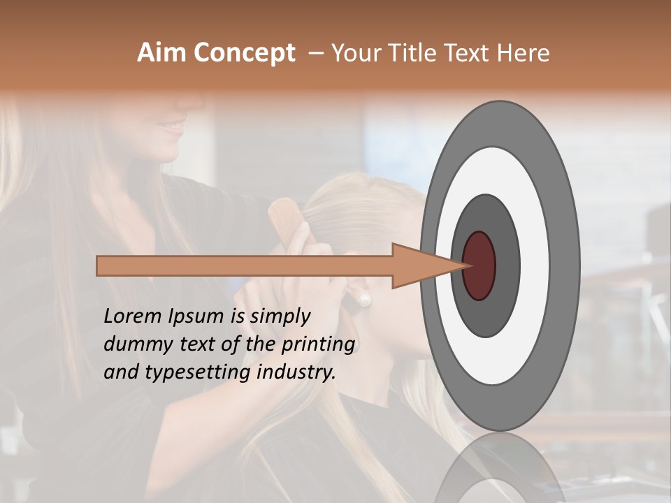 Hairdo Small Women PowerPoint Template