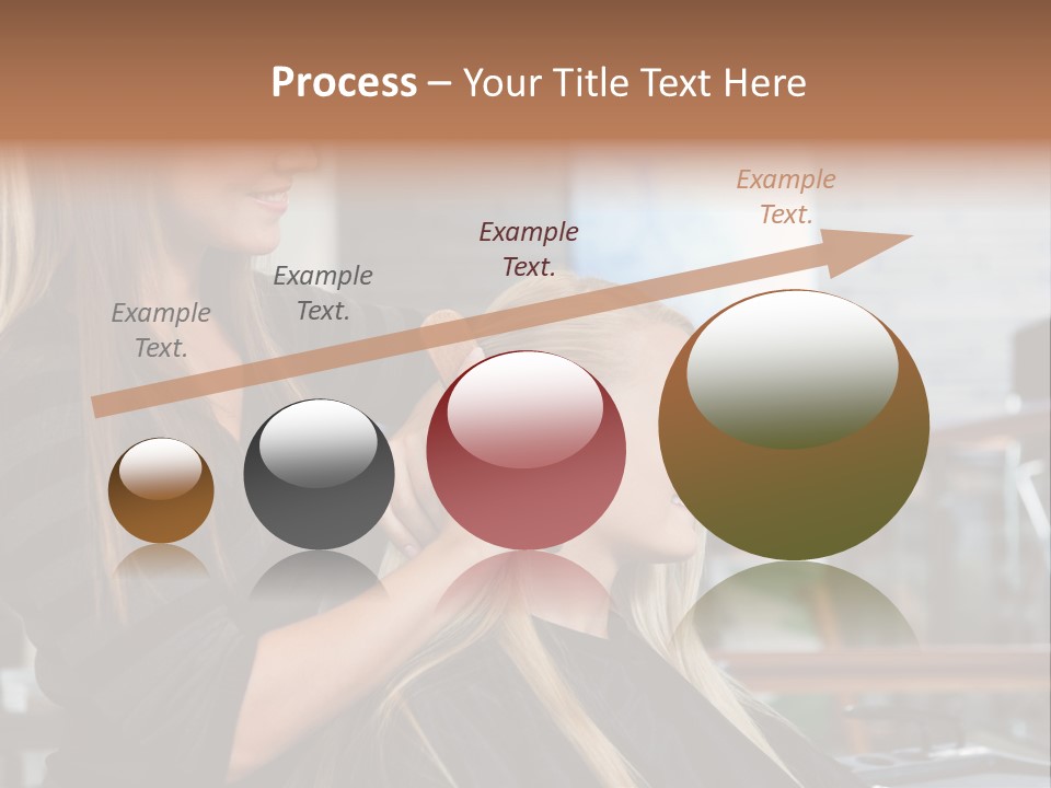 Hairdo Small Women PowerPoint Template