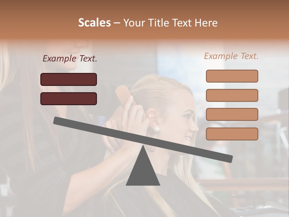 Hairdo Small Women PowerPoint Template