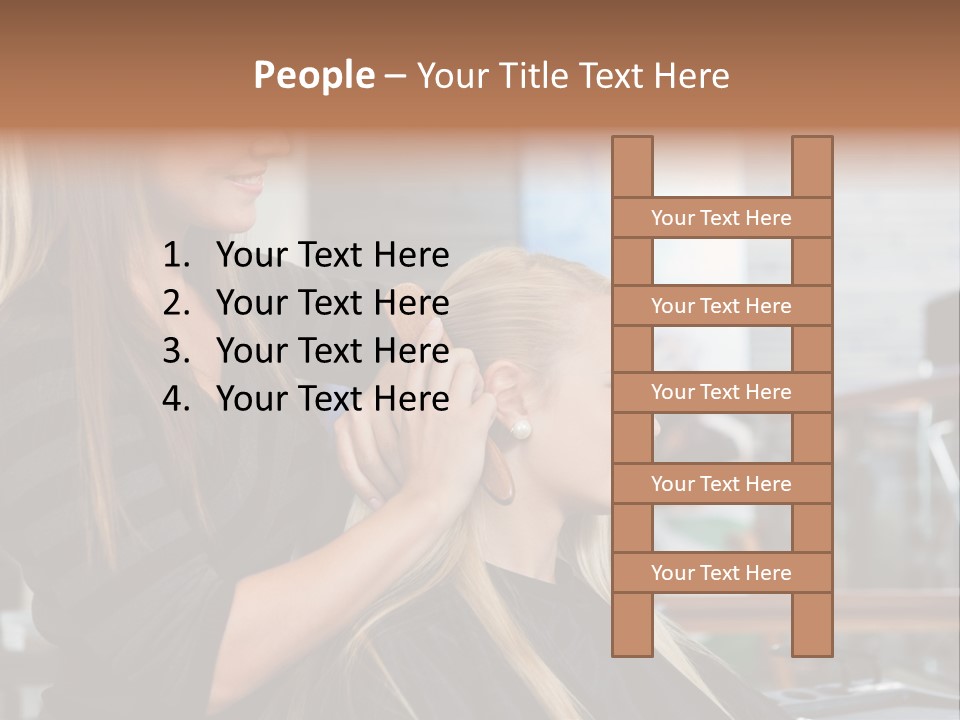 Hairdo Small Women PowerPoint Template