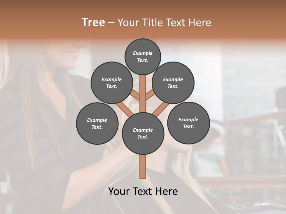 Hairdo Small Women PowerPoint Template